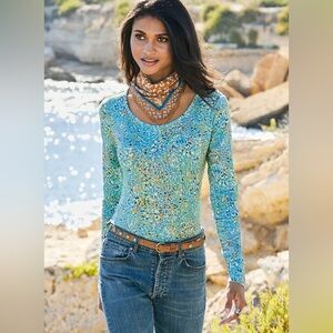 Peruvian Connection Giverny Nights Long Sleeve Tee